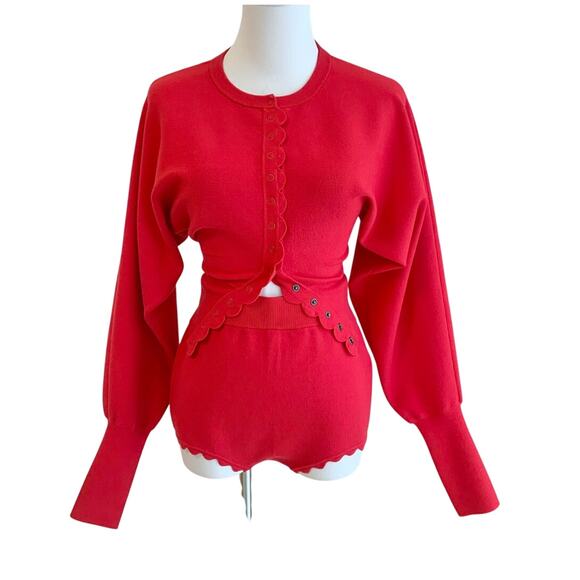 Helsa Elvira Cardigan and Shorts Set M - Picture 8 of 11